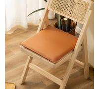 Cuscini per Sedie da Pranzo in Similpelle Cuscini Quadrati in Memory Foam Morbido Seduta Impermeabile per Sedie da Cucina per Sedie da Ufficio E da Giardino(Orange,40 * 40cm)