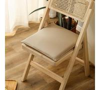 Cuscini per Sedie da Pranzo in Similpelle Cuscini Quadrati in Memory Foam Morbido Seduta Impermeabile per Sedie da Cucina per Sedie da Ufficio E da Giardino(Khaki,45 * 45cm)
