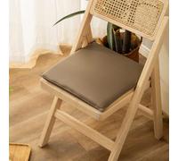 Cuscini per Sedie da Pranzo in Similpelle Cuscini Quadrati in Memory Foam Morbido Seduta Impermeabile per Sedie da Cucina per Sedie da Ufficio E da Giardino(Coffee,45 * 45cm)