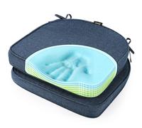 Cuscini per sedie in memory foam gel SUNROX FadeShield, resistenti all'acqua e alle macchie, reversibili, con lacci, per interni/esterni, cucina,