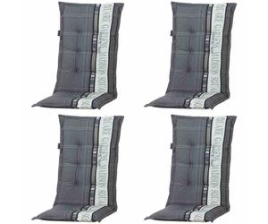 Cuscini Per Sedie Set 4X Madison Garden A Grigio Scuro