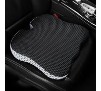 Cuscini per Sedili Auto Adatti per Alfa Romeo Giulia/Giulietta/Junior/Stelvio/Tonale, Dotati di Cuscinetti Ergonomici in Memory Foam per Alleviare La Sciatica,Black-White