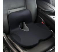 Cuscini per Sedili Auto Adatti per Peugeot 308 SW Ⅱ Estate 2013 2014 2015 2016 2017-2021, Dotati di Cuscinetti Ergonomici in Memory Foam per Alleviare La Sciatica,Black