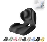Cuscini per seduta in memory foam a forma di L, integrati con supporto lombare, cuscino ortopedico per sedia da ufficio, cuscino ergonomico per schienale e seduta per casa, auto, sedia a rotelle e