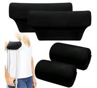 Cuscini per stampelle, 2 pezzi, morbidi, ergonomici, comodi, per stampelle sotto le ascelle, per alleviare lo sfregamento, per uomini, donne, adulti, anziani e bambini