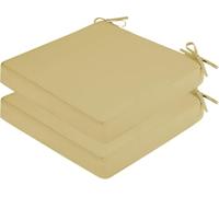 Cuscini Quadrati da Interno Ed Esterno, Set da 1 2 4 Pezzi, 40x40 43x43 45x45 48x48 50x50 55x55 60x60 Cm, Impermeabili, Schiuma 5 Cm, Lacci, Sfoderabile E Lavabile(C06,24x24x2In/60x60x5cm(1PCS))