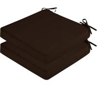 Cuscini Quadrati da Interno Ed Esterno, Set da 1 2 4 Pezzi, 40x40 43x43 45x45 48x48 50x50 55x55 60x60 Cm, Impermeabili, Schiuma 5 Cm, Lacci, Sfoderabile E Lavabile(C05,20x20x2In/50x50x5cm(4PCS))
