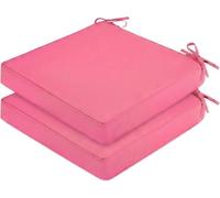 Cuscini Quadrati da Interno Ed Esterno, Set da 1 2 4 Pezzi, 40x40 43x43 45x45 48x48 50x50 55x55 60x60 Cm, Impermeabili, Schiuma 5 Cm, Lacci, Sfoderabile E Lavabile(C17,18x18x2In/45x45x5cm(4PCS))