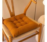 Cuscini quadrati in velluto a costine, per divano, antiscivolo, con lacci, comodi, per bambini e adulti, cuscini decorativi (caffè fine, 40 cm)