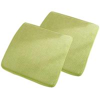 Cuscini Quadrato per Sedie Cucina con Lacci set da 4/2/1, 40x40/45x45/50x50/25x35/35x38cm Cuscini di Seduta Antiscivolo per Sedie da Pranzo,Esterno, Giardino,Ufficio, Soggiorno(Color 2,2pcs 35x38cm)