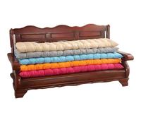 Cuscini rettangolari da esterni spessi 8 cm, 2/3 posti, per patio, altalena, finestra a baia, comodi, amaca lunga, in rattan, con lacci (165 x 48 x 8 cm, motivo 4)