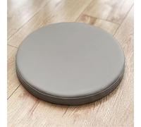 Cuscini rotondi impermeabili - Cuscinetti antiscivolo per sedie da giardino all'aperto e sala da pranzo - Comfort in memory foam - 6 pezzi grigio 30 x 30 cm - perfetti per sedie da bistrot