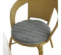 Cuscini Rotondi per Sedie Cucina set da 4/2/1, Diametro 30/35/40/45/50cm Cuscini per Sedie Antiscivolo per Sedie da Pranzo,Esterno, Giardino, Cucina, Ufficio, Soggiorno(Dark Grey,1PC_30CM (11.8))