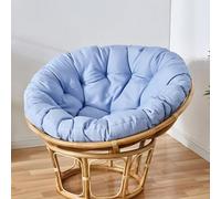 Cuscini rotondi trapuntati spessi per sedie, 100 cm, morbidi cuscini per interni ed esterni, eleganti e comodi, con design ad anello, per casa e giardino