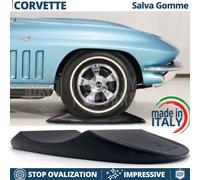 Cuscini SALVA GOMME Neri per Chevrolet Corvette C1, C2 Antiovalizzanti MADE IN I