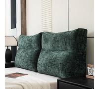 Cuscini Schienale Letto E Divano, Singolo/Matrimoniale Cuscini Testata Letto 60/70/90cm Comodo Cuscino da Lettura Cuscini di Supporto lombare/Schiena Fodera Rimovibile(A4,90x50x18cm)