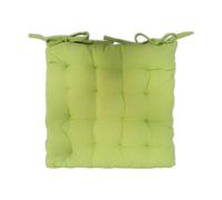 Cuscini sedia cucina coprisedia trapuntati con laccetti colore verde mod. C4194