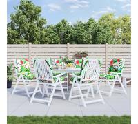 vidaXL Cuscini Sedia Schienale Basso 6pz Multicolore in Tessuto Oxford