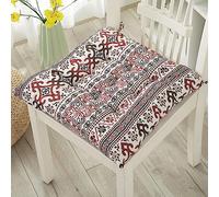 Cuscini Sedie Cucina Set Da 2/4/6 Coprisedie Cuscini Morbidissimo Per Interno Ed Esterno Cucina Cuscini Sedie Esterno Giardino Coprisedie Lavabili Trapuntati con Laccetti Soggiorno Ufficio Cuscino ( C