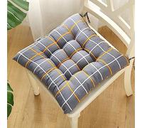 Cuscini Sedie Cucina Set Da 2/4/6 Coprisedie Cuscini Morbidissimo Per Interno Ed Esterno Cucina Cuscini Sedie Esterno Giardino Coprisedie Lavabili Trapuntati con Laccetti Soggiorno Ufficio Cuscino ( C