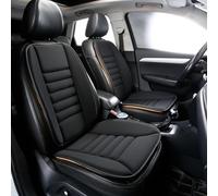 Cuscini Sedili Anteriori per Citroen C5 Aircross C4 Aircross, Cuscino per Sedile Auto Coprisedile con Fondo Antiscivolo, Coprisedile Auto in Tessuto di Lino, Nero