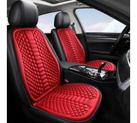 Cuscini Sedili Auto per Audi A1 2016-2018, Antiscivolo Traspiranti Sedile Anteriore Cuscino Conducente Coprisedile Supporto Interni Accessori,Red