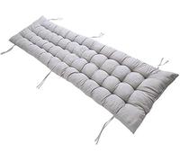 Cuscini spessi grigi per panca da giardino a 2-3 posti, morbidi cuscini per salotto, ricambio per finestre a golfo, 170 x 55 cm, comoda ammortizzazione per il relax
