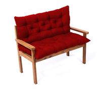 Cuscini spessi per panca da divano con schienale, cuscini per divano da esterno, per giardino, patio, altalena, legami inclusi, 100 x 100 x 8 cm, comodi accessori per mobili