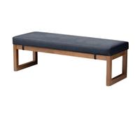 Cuscini spessi per panche, cuscini lunghi per divani da 3/5/8 cm, resistenti per sedie in legno, mobili da giardino (grigio scuro blu, 100 x 35 x 3 cm)