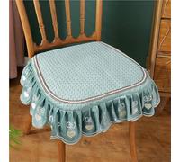 Cuscini spessi per sedie da pranzo con design antiscivolo, 2 pezzi, verde chiaro, rustici, per matrimoni, banchetti ed eventi alberghieri