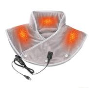 Cuscini Termici per Spalle per alleviare Il Dolore, Fascia per Spalle riscaldata, Scaldacollo Elettrico USB Riscaldamento rapido con 3 impostazioni di Calore Protezione dal surriscaldamento