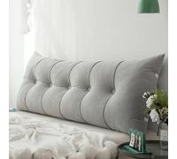 Cuscini Testata Letto Cuscino Lombare da Lettura Confortevole Schienale Testata Letto Divano Rettangolare Supporto Posteriore Rimovibile Grande Cuscino Schienale Cuscino da Parete,I,180x20x50cm