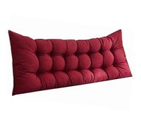 Cuscini Testata letto Cuscino Lombare da Lettura imbottito Cuscino di supporto per schienale Cuscino di posizionamento Cuscino multifunzione per letto/Testiera/divano/poltrona lunga(140x50x10cm,Red)