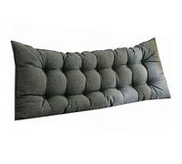 Cuscini Testata letto Cuscino Lombare da Lettura imbottito Cuscino di supporto per schienale Cuscino di posizionamento Cuscino multifunzione per letto/Testiera/divano/poltrona lunga(190x50x10cm,Gray4)