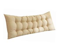 Cuscini Testata letto Cuscino Lombare da Lettura imbottito Cuscino di supporto per schienale Cuscino di posizionamento Cuscino multifunzione per letto/Testiera/divano/poltrona lunga(170x50x10cm,Yellow