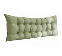 Cuscini Testata letto Cuscino Lombare da Lettura imbottito Cuscino di supporto per schienale Cuscino di posizionamento Cuscino multifunzione per letto/Testiera/divano/poltrona lunga(170x50x10cm,Green1