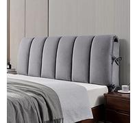 Cuscini Testiera Letto Matrimoniale Imbottita, Rimovibile E Lavabile Copri Testiera, Addensato Cuscini Grandi per Testata Letto Anti-Collisione,180 X 160cm,Darkgray