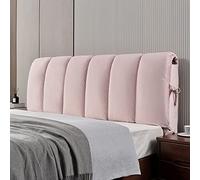 Cuscini Testiera Letto Matrimoniale Imbottita, Rimovibile E Lavabile Copri Testiera, Addensato Cuscini Grandi Per Testata Letto Anti-Collisione,180 * 60cm,Lightpink