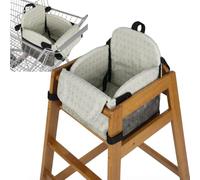 Cuscino 3 in 1 per seggiolone, cuscino per sedia e altalena, impermeabile | Imbottitura in schiuma 40D da 2 cm, 5 cinghie di fissaggio, antiscivolo, lavabile, per seggioloni da ristorante e casa