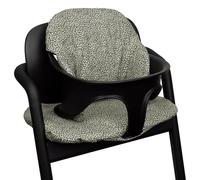 Cuscino 3 pezzi compatibile con seggiolone Lemo, set completo seduta, schienale e poggiatesta morbidi, traspiranti, facili da installare e lavabili, per pasto comodo bambino Sand Leopard Coated