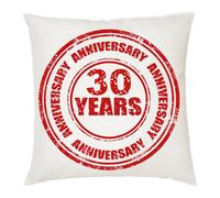 cuscino 40 x 40 cm uomo donna scritta 30 years anniversary compleanno eta' anni
