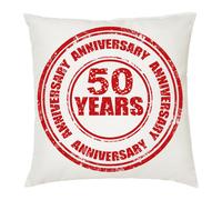 cuscino 40 x 40 cm uomo donna scritta 50 years anniversary compleanno eta' anni