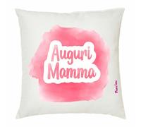 cuscino 40 x 40 scritta auguri mamma regalo compleanno festa madre figli