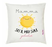cuscino 40 x 40 scritta mamma sei il mio sole splendente regalo compleanno festa