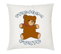 cuscino 40 x 40 scritta stringimi forte orsetto idea regalo auguri amore