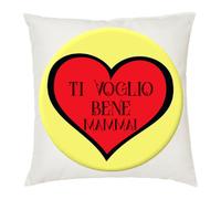 cuscino 40 x 40 scritta ti voglio bene mamma regalo compleanno festa cuore