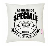cuscino 40x40 scritta ad un amico speciale buon natale regalo natale amicizia