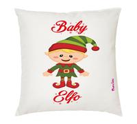 cuscino 40x40 scritta baby elfo idea regalo natale famiglia