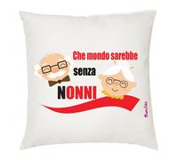 cuscino 40x40 scritta che mondo sarebbe senza nonni regalo nonna nonno