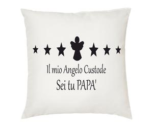 cuscino 40x40 scritta il mio angelo custode sei tu papa' idea regalo compleanno